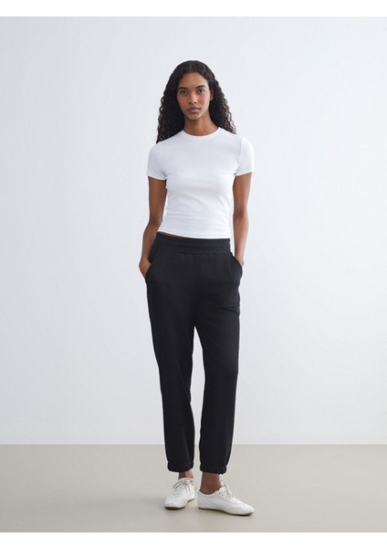 Yeni Sezon Beli Lastikli Kadın Jogger Eşofman Altı