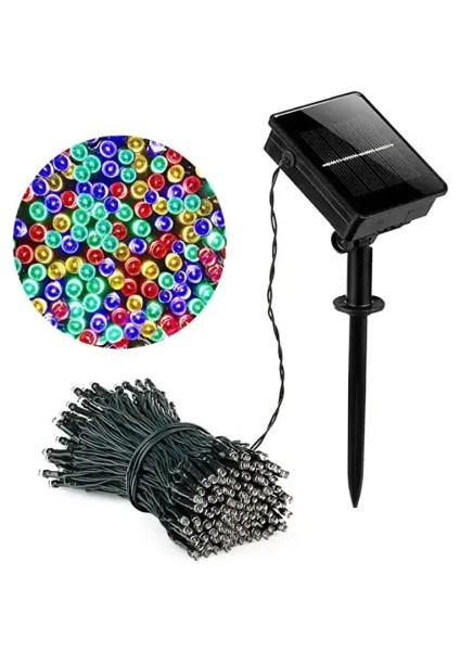 11M 100 LED Solar Rgb Işık