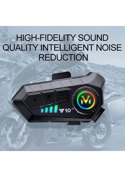 Y10 2x Motosiklet Kask Kulaklığı – 300M Interkom, Su Geçirmez Bluetooth Kulaklık, Aı Sesli Asistan Destekli, Çiftli Interkom Seti fiyatları