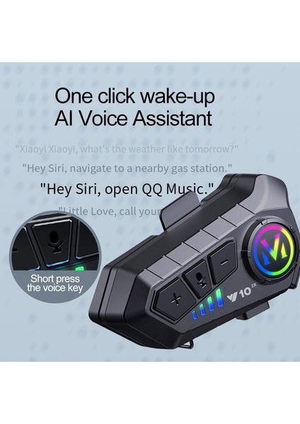 Y10 2x Motosiklet Kask Kulaklığı – 300M Interkom, Su Geçirmez Bluetooth Kulaklık, Aı Sesli Asistan Destekli, Çiftli Interkom Seti indirimleri