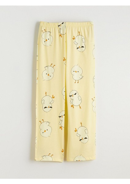 Peak Yeni Sezon Bisiklet Yaka Baskılı Kadın Pijama Takımı fırsatları