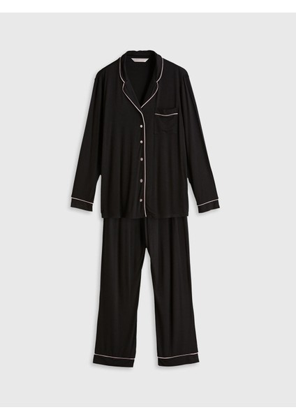 Artı Yeni Sezon Gömlek Yaka Kadın Pijama Takımı modelleri