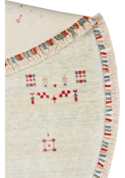 Milas 06 Beıge Q Uşaklı Kadınların Yoğun El Emeği ile Dokuduğu %100 Doğal Tencel Tezgah Halısı fiyatları