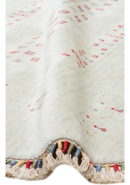 Milas 06 Beıge Q Uşaklı Kadınların Yoğun El Emeği ile Dokuduğu %100 Doğal Tencel Tezgah Halısı modelleri