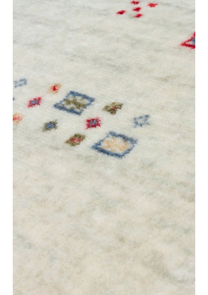 Milas 06 Beıge Q Uşaklı Kadınların Yoğun El Emeği ile Dokuduğu %100 Doğal Tencel Tezgah Halısı fırsatları