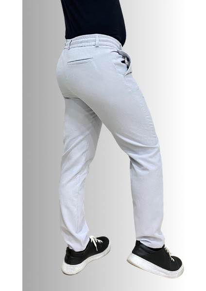 Jagger Erkek Pantolon Likralı Bağcık Detaylı Klasik Erkek Jogger Kumaş Pantolon
