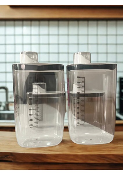 Silikon Kapaklı Ölçülü Saklama Kapları 4’lü Set | 2 Küçük 2 Büyük | Sızdırmaz ve Çok Amaçlı