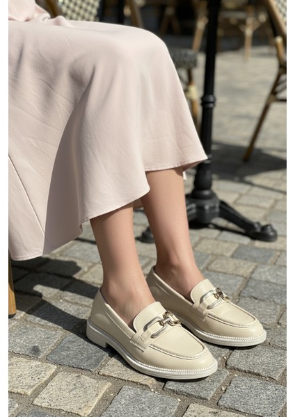 Uzero Loafer Kadın Ayakkabı Kare Tokalı Casual Ayakkabı indirimleri