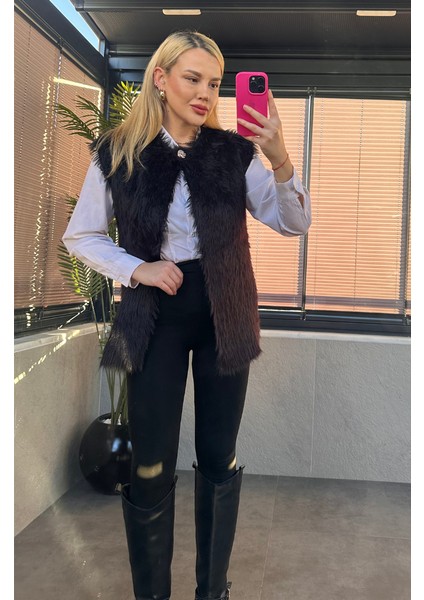 Tek Düğmeli Sakallı Siyah Yelek fiyatları