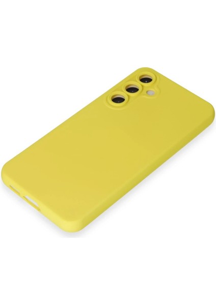 MYT09 Samsung Galaxy S24 Kılıf Nano Içi Kadife Silikon - Sarı fırsatları