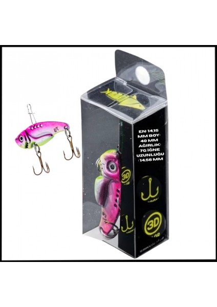 Uyguna-Yakala 7g 40MM- Titreşim Yem -Parıltı- Uv BOYALI-YEM.742