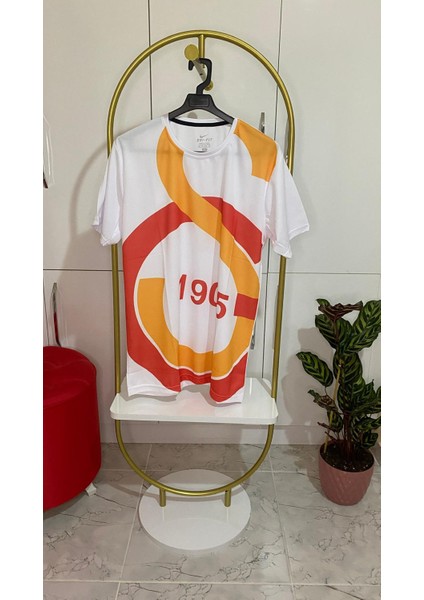 Mikro Kumaş Beyaz Sarı-Kırmızı Tasarım Tişört fiyatları