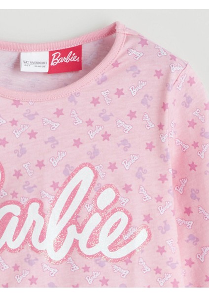 Barbie Baskılı Kız Çocuk Pijama Takım