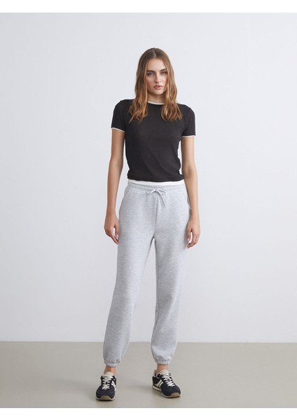 Yeni Sezon Beli Lastikli Kadın Jogger Eşofman Altı
