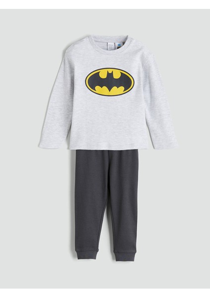 Özmarka Yeni Sezon Bisiklet Yaka Baskılı Erkek Bebek Pijama Takım