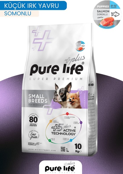 Plus Somonlu Küçük Irk Yavru Köpek Maması 10KG