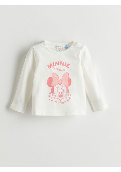 Yeni Sezon Minnie Mouse Baskılı Kız Bebek Takım 3'lü fırsatları