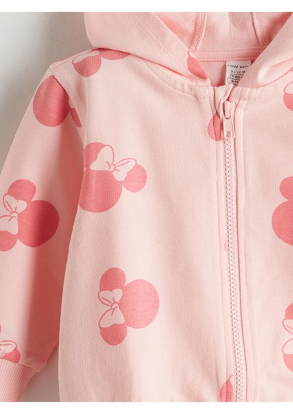 Yeni Sezon Minnie Mouse Baskılı Kız Bebek Takım 3'lü