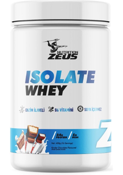 Whey Isolate %90 Proteinli En Saf Whey Zeus Nutrition 400GR