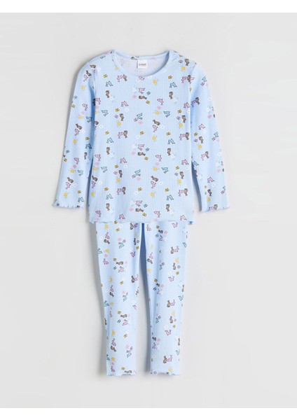 Artı Yeni Sezon Bisiklet Yaka Kız Çocuk Pijama Takım