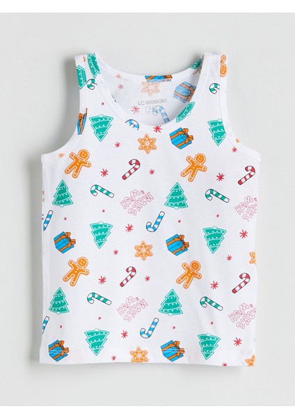 Artı Yeni Sezon Bisiklet Yaka Baskılı Erkek Çocuk Atlet 2'li modelleri