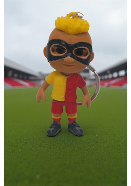 Osimhen Temalı Figür Anahtarlık – Özel Üretim