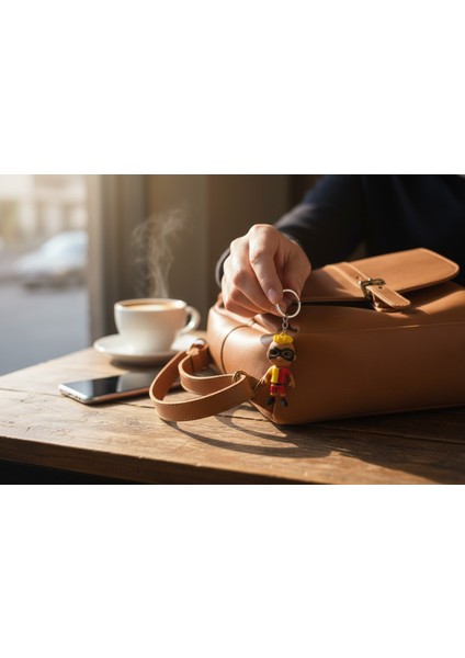 Osimhen Temalı Figür Anahtarlık – Özel Üretim