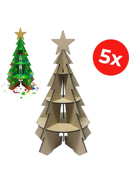 Ahşap Christmas Ağacı Yapım Seti – Anaokulu Etkinliği