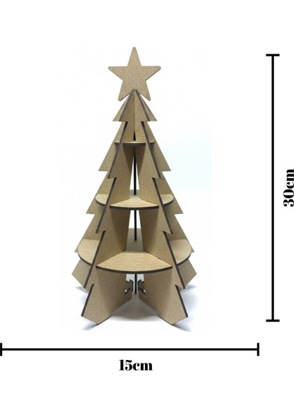 Mini Ahşap Noel Ağacı Kiti – Okul Öncesi Tasarım Etkinliği fırsatları
