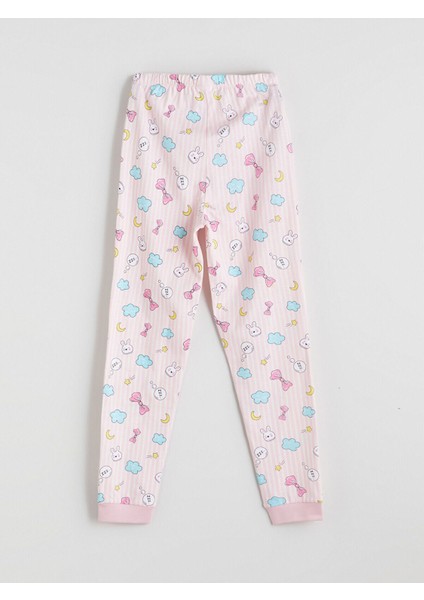 Özmarka Yeni Sezon Bisiklet Yaka Kız Çocuk Pijama Takımı