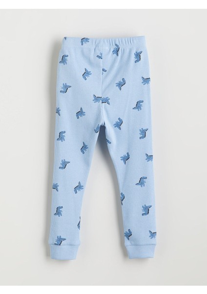 Artı Yeni Sezon Bisiklet Yaka Baskılı Uzun Kollu Erkek Bebek Pijama Takımı indirimleri