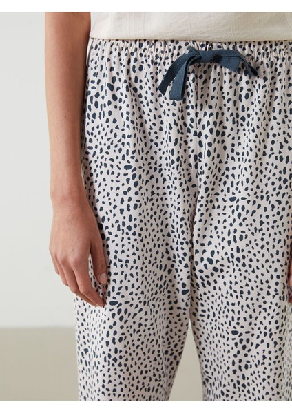 Artı Yeni Sezon Beli Lastikli Desenli Kadın Pijama Altı fırsatları