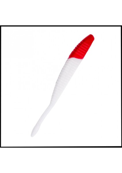 Uyguna-Yakala 3,3g 95MM - Silikon Kurt Yem - kırmızı Beyaz -1001-19