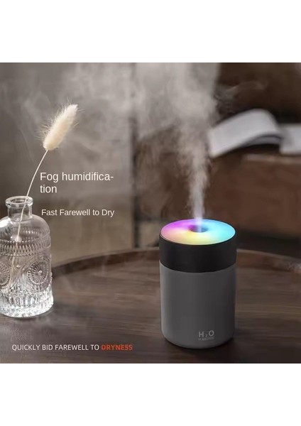 7 Renkli LED Işıklı 300ML Ultrasonik Difüzör – Serin Buhar Aromaterapi Sprey Nemlendirici, Araba & Ev Için Taşınabilir Hava Nemlendirici fiyatları