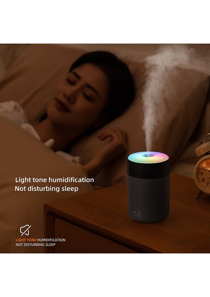 7 Renkli LED Işıklı 300ML Ultrasonik Difüzör – Serin Buhar Aromaterapi Sprey Nemlendirici, Araba & Ev Için Taşınabilir Hava Nemlendirici fırsatları