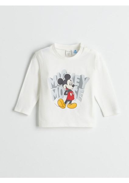 Yeni Sezon Kapüşonlu Mickey Mouse Baskılı Erkek Bebek 3'lü Takım fiyatları