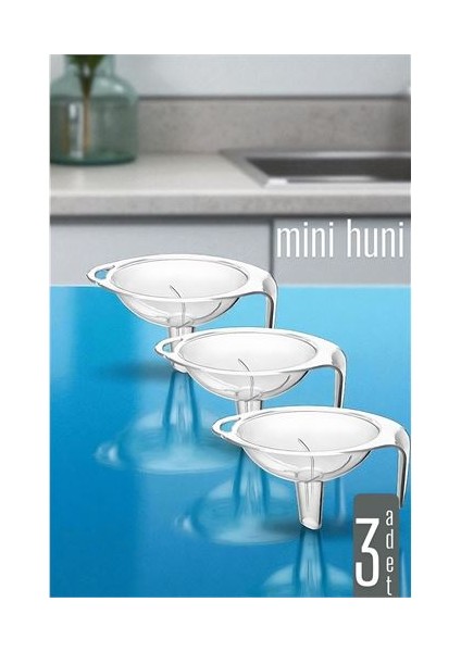 Huni - 3 lü Set Mini Huni - Mutfak Hunisi