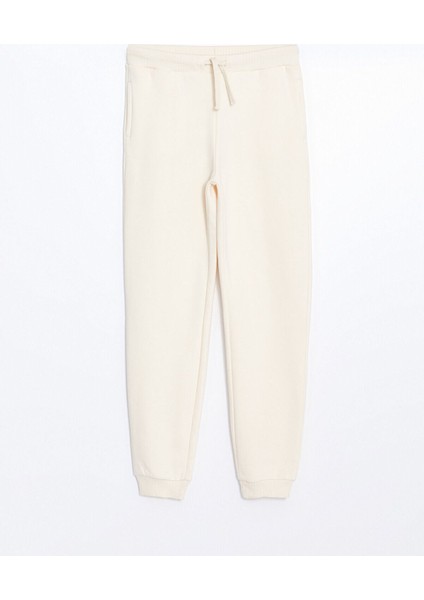 Yeni Sezon Beli Lastikli Kız Çocuk Kalın Jogger Eşofman Altı
