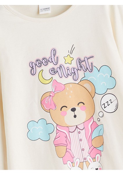 Özmarka Yeni Sezon Bisiklet Yaka Kız Çocuk Pijama Takımı modelleri