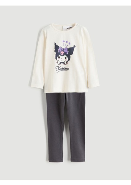 Peak Yeni Sezon Kuromi Lisanslı Kız Bebek Sweatshirt ve Tayt