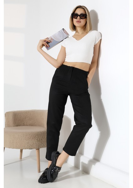 Kadın Pensli Süet Pantolon/havuç Paça Yumuşak Dokulu Pantolon indirimleri