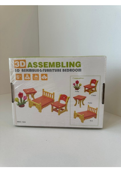 Ahşap 3D Puzzle – Yemek Masası Grubu (Çocuk) | Eğitici Aktivite Oyuncağı