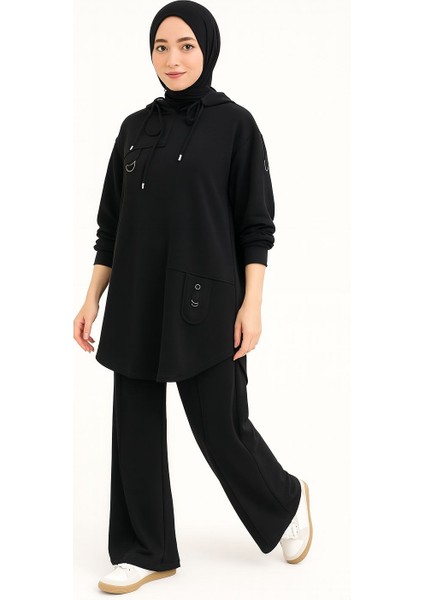 14386 Oversize Kapişonlu Takım