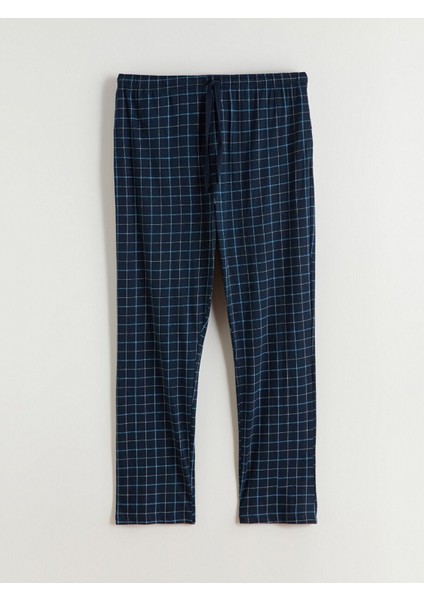 Yeni Sezon Standart Kalıp Ekose Erkek Pijama Alt