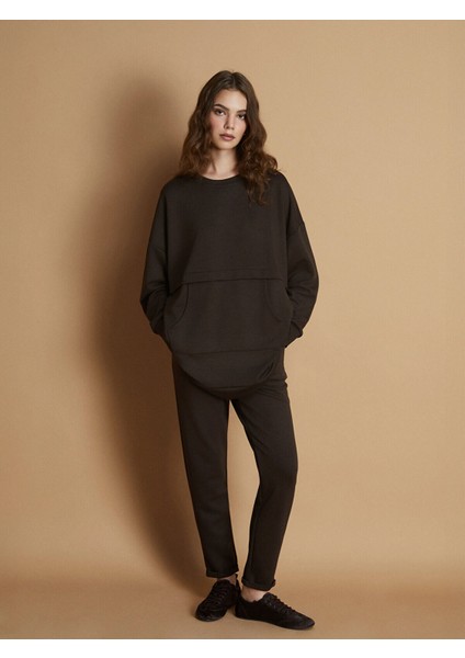 Yeni Sezon Beli Lastikli Kadın Eşofman Altı