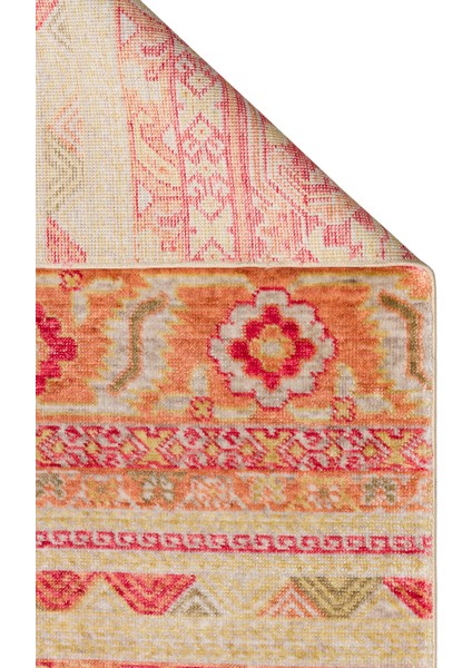 Milas 17 Red Autumn Uşaklı Kadınların Yoğun El Emeği ile Dokuduğu %100 Doğal Tencel Tezgah Halısı fiyatları