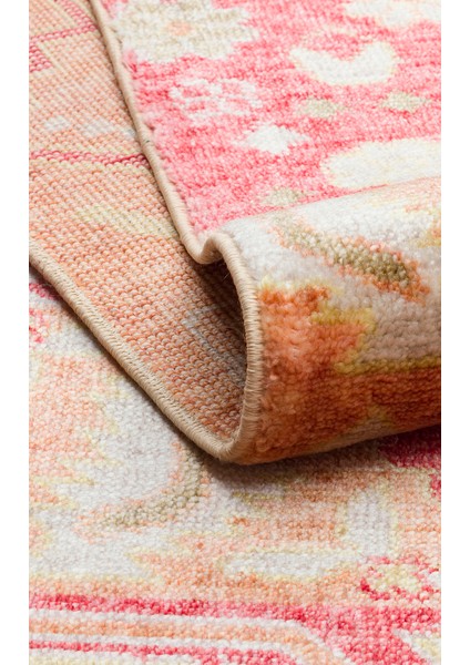 Milas 17 Red Autumn Uşaklı Kadınların Yoğun El Emeği ile Dokuduğu %100 Doğal Tencel Tezgah Halısı