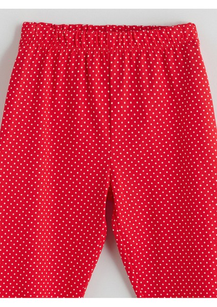 Bisiklet Yaka Hello Kitty Baskılı Kız Çocuk Pijama