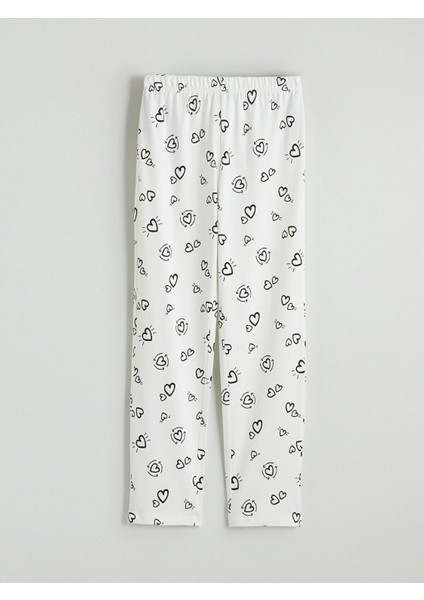 Peak Yeni Sezon Bisiklet Yaka Baskılı Kız Çocuk Pijama Takımı indirimleri