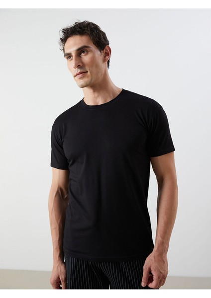 Peak Yeni Sezon Bisiklet Yaka Kısa Kollu Erkek Pijama Üst